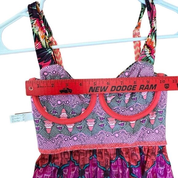 Maaji Long Dress in Shiver Me Timbers Womens Reversible‎ Swim Dress Size Small - Picture 10 of 12